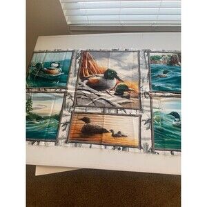 Pride Of The Lakes - Loons - Kevin Daniel Cotton Fabric Panel